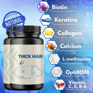 Grosir 10000 Mcg Biotin tablet suplemen Vitamin untuk rambut sehat kulit kuku mendukung energi seluler produk kecantikan - Product Image 5