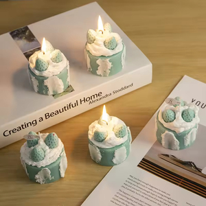 Handmade Strawberry Cake Scented <b>Candle</b> <b>Gift</b> Box Aroma <b>Candle</b> Wedding Favors Birthday Present Souvenir - Product Image 1