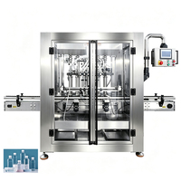Machines de remplissage automatiques de liquides visqueux L&B à 6 têtes, machine de remplissage pneumatique à piston pour bouteilles d'eau