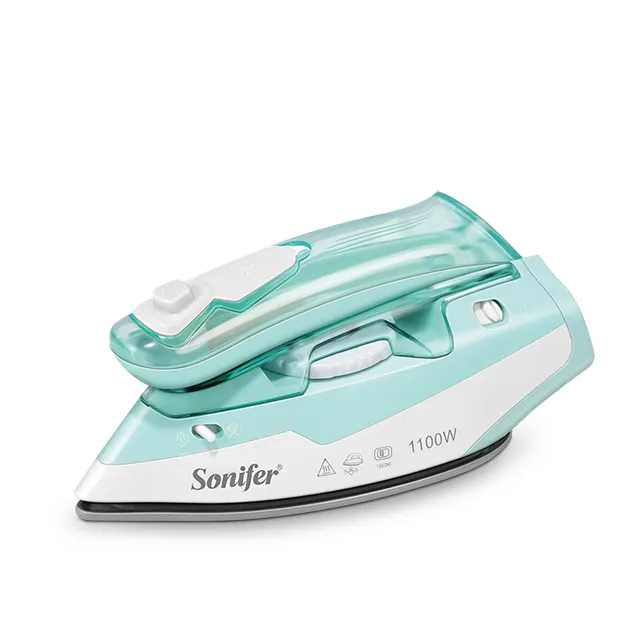 Sonifer SF-9054 wholesale hot selling adjustable dual voltage 110v vertical small mini foldable steam iron travel
