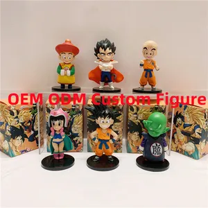 Figurines d'anime japonais personnalisées 6Cm Cartoon Collectible Model Toy