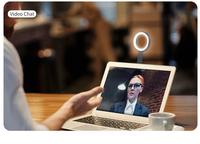 Mini Clip sur lumière USB Rechargeable anneau lumineux Led téléphone portable Selfie lumière de remplissage pour téléphone intelligent Tiktok Studio vidéo