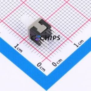 PB12E06371-18 GP Push Button Switch Through hole Component (THT) Switch Self-Locking Rectangle Button Through Hole 100mA - Product Image 2
