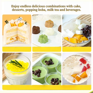 Poudre de gelée de matcha sans cuisson, poudre de gelée de lait de <span class=keywords><strong>coco</strong></span> et poudre de gelée de noix de <span class=keywords><strong>coco</strong></span>, poudre de pudding commerciale exclusive pour les salons de thé à bulles - Product Image 4