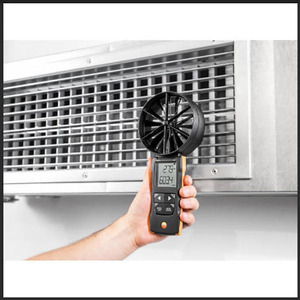 Hot Selling Testo 417 Digital 4-Inch <b>Vane</b> Anemometer with App Connection ABS Material 0.1 m/s Starting <b>Wind</b> Speed Ft/min Unit - Product Image 5
