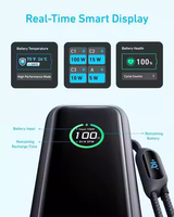 Batterie externe Anker 25000mAh 165W, chargeur portable ultra-rapide pour deux ordinateurs portables, câbles rétractables, charge rapide