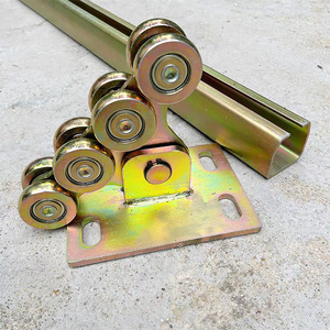 <span class=keywords><strong>Roue</strong></span> de chariot de portail cantilever réglable robuste à 8 roues en acier galvanisé - Product Image 2