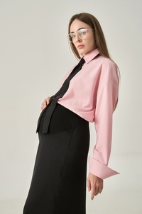 Full Sleeve Vietnam Casual Shirt High Quality Solid Oversized Loose Button Decoration Minimalist Women's Breathable All Seasons - Product Image 6