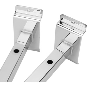 Metal Board Slatwall Metal Display <b>Hooks</b> Peg Slat Wall Brackets Slat Wall Brackets - Product Image 4