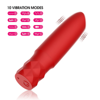 Lippenstift-Massagegerät Sexspielzeug mit Anpassbarem LOGO 8 Farben 10 Geschwindigkeiten Handlicher Mini Starker Elektrischer Dildo Bullet Vibrator für Frauen