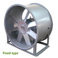 Ventilateur axial industriel anti-explosion pour évacuation des fumées avec pales en fonte, alimentation électrique, personnalisable OEM/ODM