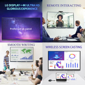 Guanpinxin ODM 4K एंड्रॉयड ऑप्स 55 65 इंच इंटरैक्टिव प्रदर्शन स्मार्ट बोर्ड 75 इंच टच स्क्रीन मॉनिटर इंटरैक्टिव Whiteboard - Product Image 6