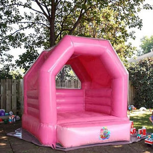 Château gonflable <span class=keywords><strong>rose</strong></span> en PVC YiBei HJ-333 pour la maison, 3x3m, taille personnalisée, intérieur/extérieur, enfants, capacité <span class=keywords><strong>de</strong></span> 500 kg, plus <span class=keywords><strong>de</strong></span> 5 passagers - Product Image 1