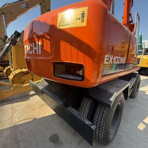 Excavadora de Ruedas Hitachi EX100WD Usada de Alta Calidad, Original de Japón, Precio Bajo, en Buen Estado y Funcionando Rápido - Product Image 4