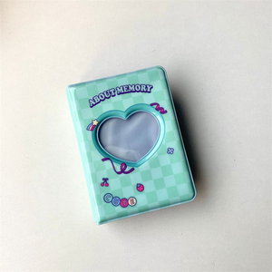 Mini Album Fotografico Ecologico in Silicone PVC con Logo Personalizzato, Portachiavi per Photocard Kpop da 2/3 Pollici a Forma di <span class=keywords><strong>Cuore</strong></span> Cavo - Product Image 6