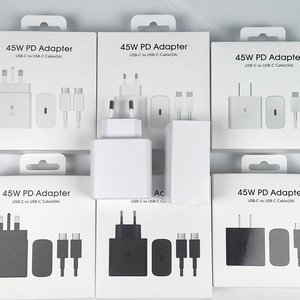 Caricatore PD Originale 45W per <span class=keywords><strong>Samsung</strong></span> <span class=keywords><strong>Galaxy</strong></span> <span class=keywords><strong>S22</strong></span> S23 <span class=keywords><strong>Ultra</strong></span> Note 10+ 5G USB C Adattatore da Muro per Ricarica Rapida di Telefoni Cellulari Tipo C - Product Image 5