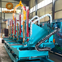 Scierie à ruban verticale automatique, scie à ruban robuste, écran tactile contrôlé par PLC pour bois dur, chariot hydraulique pour bois