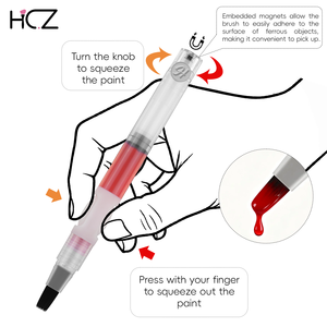 Nouveau pinceau auto-fluide pour marqueur <span class=keywords><strong>aquarelle</strong></span>, fond de teint, <span class=keywords><strong>aquarelle</strong></span>, poudre acrylique, rouge à lèvres, pinceau d'emballage - Product Image 2