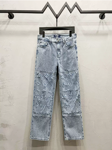 Jeans Monograma de Alta Calidad para Hombre y Mujer, Versión Correcta, Pantalones Vaqueros de Diseñador de Lujo, 25 Nuevas Llegadas, Pantalones Ajustados - Product Image 3