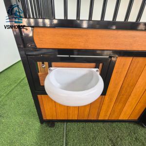 Comedero de Esquina para <span class=keywords><strong>Caballos</strong></span> de Aluminio, Comedero Anti-Desperdicio, Larga Vida Útil para Pastos - Product Image 1