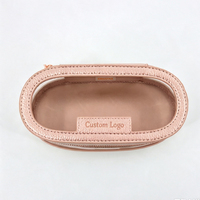 Pochette de toilette murale transparente BSCI Rose Tone avec logo personnalisé et tirette de fermeture éclair pour femme, style cadeau décontracté, sac à maquillage cosmétique