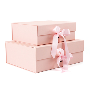Scatole Regalo in Carta per Packaging con Chiusura Magnetica di Lusso Riutilizzabili Rosa Cipria per Extension Capelli e Cosmetici per Piccole Imprese - Spedizione Veloce - Product Image 1