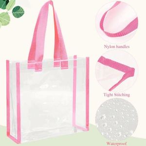 High-quality Transparent PVC Single-shoulder Handbag, Custom Logo Color, Daily-use <b>Shopping</b> Bag - Product Image 1