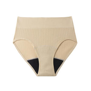 Taille haute sans couture Machine à tricoter 4 couches période Hipster menstruel <span class=keywords><strong>jour</strong></span> étanche respirant en Stock période <span class=keywords><strong>culotte</strong></span> - Product Image 6