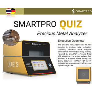 เครื่องวิเคราะห์โลหะมีค่า Smartpro Quiz‑S XRF พร้อมหัวตรวจจับ SDD / Si‑PIN ขนาด 1 มม. สำหรับทดสอบองค์ประกอบทองคำ เหมาะสำหรับช่างอัญมณีและผู้รับประทานอัญมณี - Product Image 2