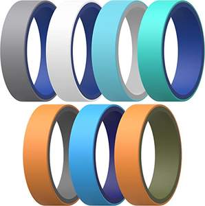 Anillos de boda de silicona para hombre y mujer, cómodos y reversibles, personalizables - Product Image 4