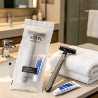 Brosse à dents jetable d'hôtel de soins personnels d'emballage de conception d'OEM avec le kit dentaire de pâte pour l'hôtel