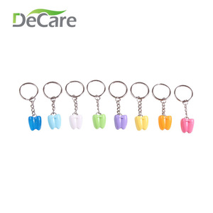 Porte-clés de rangement pour dents de bébé DeCare, en plastique, forme irrégulière, léger, pour les soins dentaires des enfants - Product Image 2