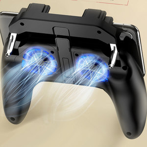 Nouvelle manette de jeu à six doigts avec déclencheur de tir, ventilateur de refroidissement et joystick pour téléphone mobile iOS et Android - Product Image 6