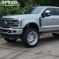 Jantes forgées 26x14 28x16 22x12 8x170 8x180 avec enjoliveurs flottants super simples et jantes à rebord profond pour Ford F250 F350 et GMC Sierra 3500HD