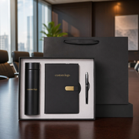 Ensemble de carnet en cuir de qualité supérieure avec logo personnalisé, fermeture magnétique, gobelet, batterie externe, 100 feuilles, écriture personnalisée, cadeau pour employés