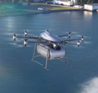 Nouvel aéronef électrique à décollage et atterrissage verticaux (EVTOL) à 2 places pour passagers, multicoptère, taxi aérien, UAM, ville
