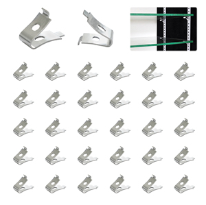 Clip en métal trou horizontal <span class=keywords><strong>colonne</strong></span> vitrine étagère support accessoires trou horizontal <span class=keywords><strong>colonne</strong></span> - Product Image 1