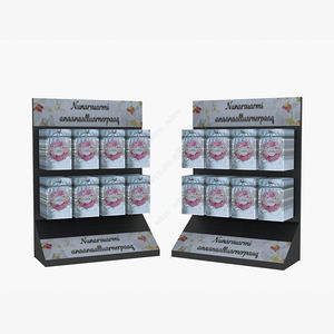 Estante de exhibición de piso POP Pegboard personalizado, gancho de cartón, soporte colgante para accesorios de teléfono celular - Product Image 1