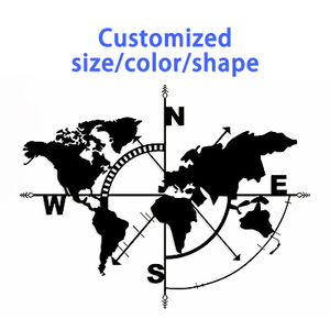 Vente en gros de carte <span class=keywords><strong>du</strong></span> <span class=keywords><strong>monde</strong></span> personnalisée à la mode, décoration murale en métal pour salon et <span class=keywords><strong>maison</strong></span>, tenture murale en acier - Product Image 2