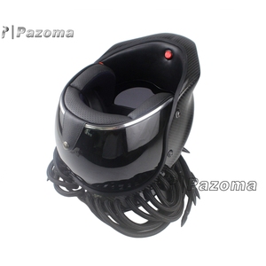 Máscara Facial Completa de Fibra de Carbono para Motocicleta, 100% Nueva, con Bolsa de Almacenamiento - Product Image 6