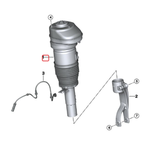Ressort de suspension pneumatique avant gauche ou droit pour kits de suspension pneumatique G05 G06 37106869030 37106892426 37106869029 - Product Image 5