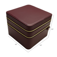Trousse de Toilette de Voyage en Cuir PU Double Couche Grande Capacité avec Logo Personnalisé, Amovible, Organisateur de Maquillage à Fermeture Éclair avec Séparateurs