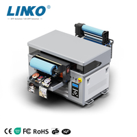 Impresora UV A2 de Bajo Precio, Impresoras de Inyección de Tinta, Máquina de Impresión de Logotipos, Vidrio, Metal, Cuero, Tela, Impresora UV Dtf de Cama Plana de 30 cm
