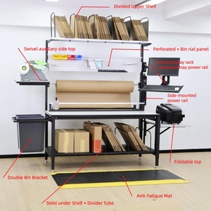 <span class=keywords><strong>Mesa</strong></span> de Embalaje de Estilo Industrial Económica con Cortador de Paquetes - Product Image 1