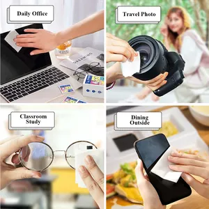 Hot Selling Glasses Quick Clean Wipes Cell Phone Computer Screen Lens Decontamination Cleaning Wet Wipe Customizable