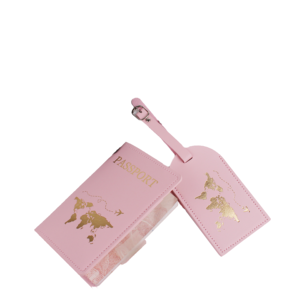 Luxury Slim Travel Passport Holder & Luggage Tag <b>Set</b> With RFID Blocking PU Leather <b>Wallet</b> Case for <b>Men</b> and Women Card Holders - Product Image 1
