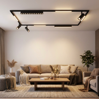 Rail magnétique encastré CE Rohs CB pour suspension et montage en surface, large gamme de spots LED COB sur rail, éclairage linéaire magnétique