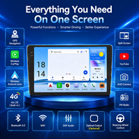 Autoradio Meihua 9 pouces 2K Android 13, Qualcomm Snapdragon 6125, 4G LTE, CarPlay sans fil, Android Auto, GPS, DSP, lecteur multimédia