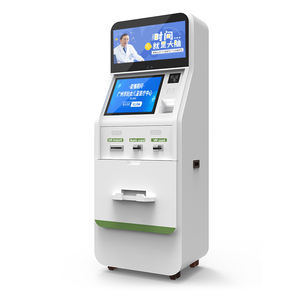 Kiosque mobile à double écran tactile capacitif 32 pouces pour <span class=keywords><strong>paiement</strong></span> en espèces/sans espèces, auto-vente, émission de cartes et rapports bancaires pour banques - Product Image 6