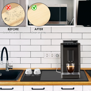 BPA Free Silicone Coffee <b>Mat</b> Non-Slip Raised Edges Countertop <b>Mat</b> for Cafe <b>Bar</b> Cabinet Kitchen Accessories - Product Image 4